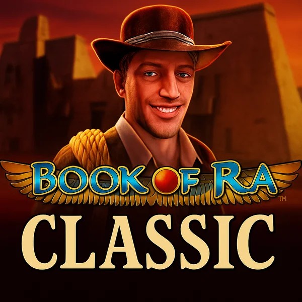 Book of Ra Classic logo – Slots by Novomatic at WildHub Casino