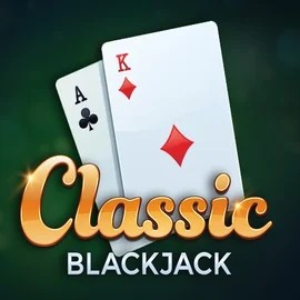 Classic Blackjack logo by Red Tiger Gaming at WildHub Casino