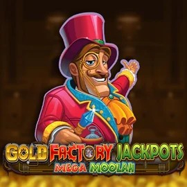 Enjoy Gold Factory Jackpots Mega Moolah by Aurum Signature Studios – logo hosted on wildhubs.fi