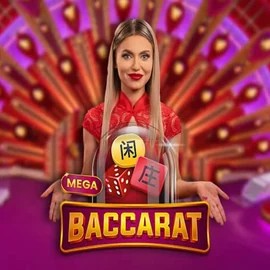 Mega Baccarat slot visual from Pragmatic Play available on wildhubs.fi
